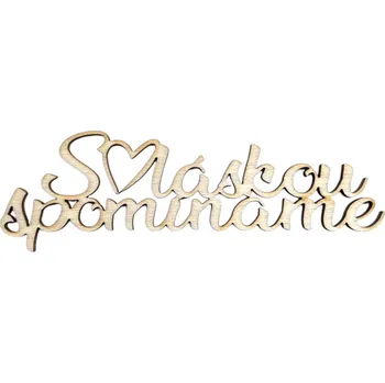 Dřevěná hračka FLOWERIO Dřevěný výřez 15cm - S láskou vzpomínáme