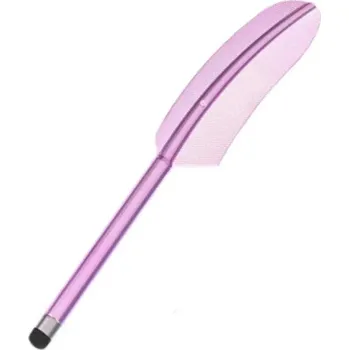 Dotykové pero na mobil | stylus pro tablet, styl pírko - Růžová