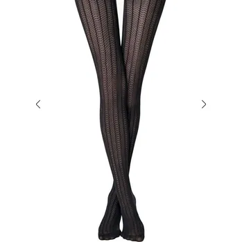 Dámské punčochy Punčochy CONTE - LACY LINE Barva: NERO, Velikost: 2-S