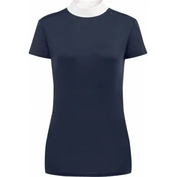 Závodní funkční triko Hailey ELT s bílým stojáčkem Barva: tmavě modrá, Velikost: XS