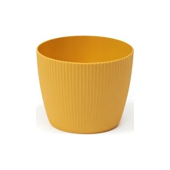 Plastový květináč Magnolia Jumper 260 mm, hořčicová