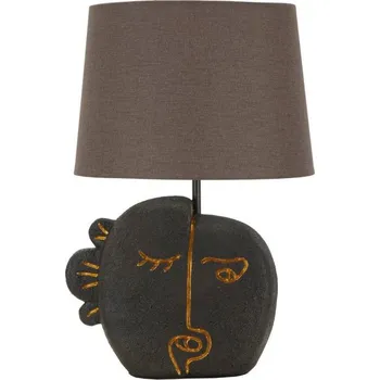 Čtecí lampička Hnědá stolní lampa s textilním stínidlem (výška 39,5 cm) Tribal – Mauro Ferretti ID_1829218