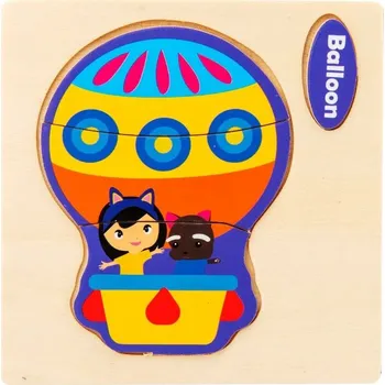 Dřevěná hračka Dřevěné skládačky | dřevěné puzzle pro nejmenší - 15 x 15 cm - 20