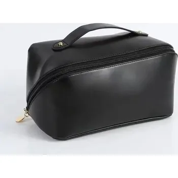 Kosmetická taška Velká kosmetická taška z umělé kůže - černá