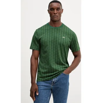 Bavlněné tričko Lacoste TH5902 zelená 77X, vel. L