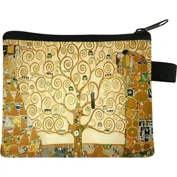 Peněženka Dámská malá peněženka s olejomalbou | malá kabelka - 7