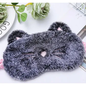 Škraboška na spaní Roztomilá plyšová maska na spaní pro děti | dětská škraboška na spaní - 6