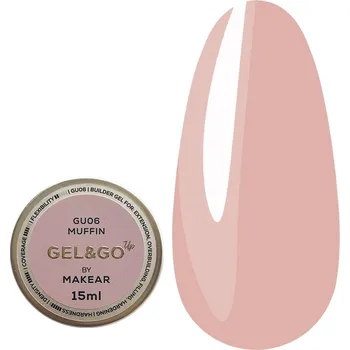 Lak na nehty Makear Gel GU06 Gel&Go UP - Muffin 15 ml