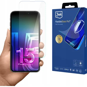 Pouzdro na mobilní telefon 3MK FLEXIBLEGLASS PRO HYBRIDNÍ SKLO PRO APPLE IPHONE 15 PRO