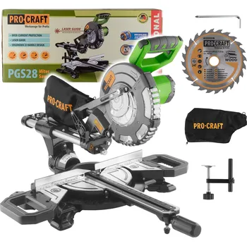 Pokosová pila Aku pokosová pila s pojezdem Procraft PGS28bb (bez baterie a nabíječky)