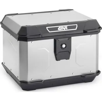 Motodoplněk Alp44A Alpina kufr Givi hliníkový stříbrný (Monolock s vlastní plotnou), objem 44 ltr.