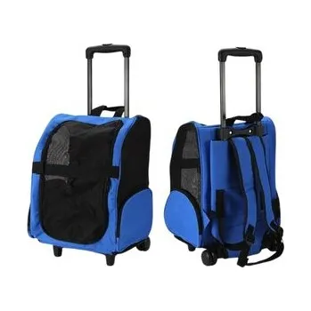 přepravka pro zvíře Přepravka s batohem na kolečkách 2v1 Červená