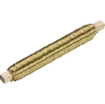 Vázací drát Knorr Prandell Vázací aranžérský drát 0,50mm 50m - zlatý