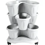 BAMA Květináč modulární TRIFOGLIO, barva bílá