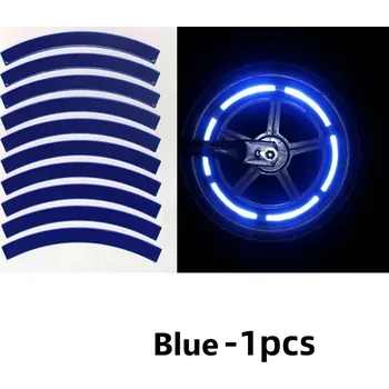 Reflexní prvky na kolo | reflexní páska 10 ks - Modrá