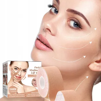 Tejpovací páska Páska pro Kinesiotaping obličeje CURETAPE FACE TAPE Tejpy na tejpování obličeje 2,5 cm