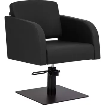 Kadeřnické křeslo Kadeřnické křeslo ELDA - černé s černou podnoží