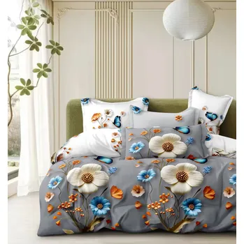 Povlečení NOVINKA 2026! Exkluzivní oboustranné Bavlněné povlečení s 3D efektem 140x200/70x90 cm - JARMIL