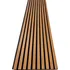 akustický panel 3D dřevěné lamely na zeď na filci 275 x 46 cm, dub sluneční