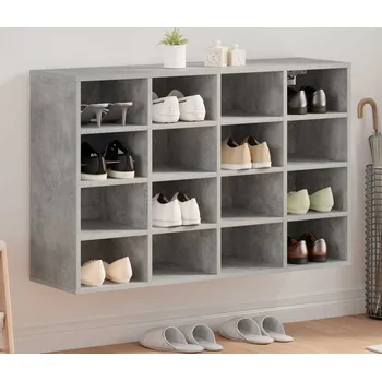 Botník vidaXL Skříň na obuv Betonová šedá 103 x 30 x 67 cm kompozitní dřevo [808733]