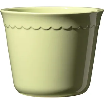 Květináč Zelený keramický květináč Bergen, 14 x 12 cm