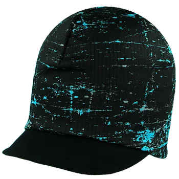 Čepice Funkční čepice RDX počesaná s kšiltem OLD, černá s modrou (počesaná)
