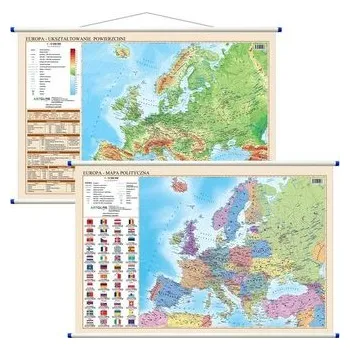Cestování Mapa ścienna - polityczno-fiz. 1:12 000 000 Europa - praca zbiorowa