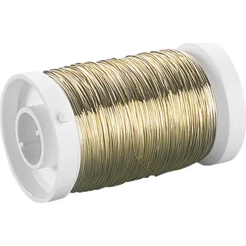 Vázací drát Knorr Prandell Aranžérský floristický drát 0,4mm 40m - zlatý