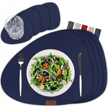 Obraz PODKŁADKA FILCOWA Z PODSTAWKĄ Sølmo - OVÁLNÝ SET 4 ks A 44x32/10x10cm