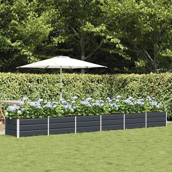 Pěstitelství Truhlík Antracit 480 x 80 x 45 cm Ocel