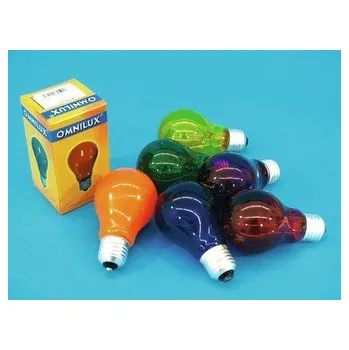 Žárovka Omnilux A19 230V/40W E-27, červená