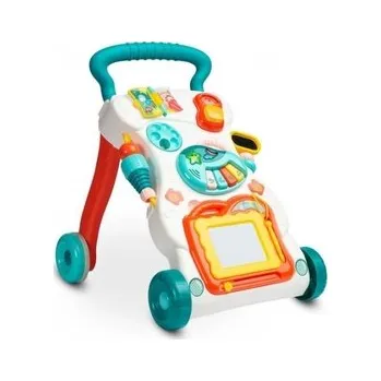 Dětsný nábytek Dětské interaktivní chodítko, stoleček se zvuky, modré