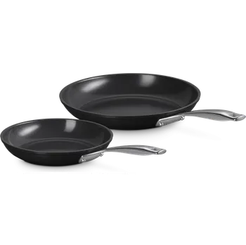 Nádobí Le Creuset, Pánve Le Creuset s nepřilnavým povrchem, 24 cm, 28 cm, 2 ks - Formadore