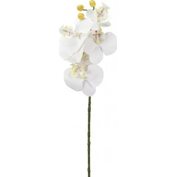 umělá květina Umělá orchidej bílá 68 cm