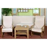 Souprava Korall micro 3+1+1 - béžová - 1x150x200+2x65x150 cm