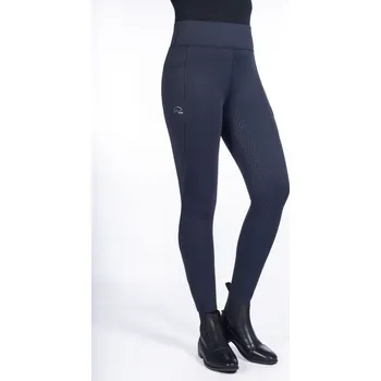 Jezdecké kalhoty Jezdecké legíny Alice HKM, silikonový sed Barva: Zelená, Velikost: 40