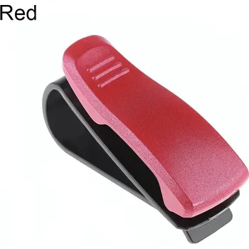 Pouzdro na brýle Držák na brýle do auta | pouzdro na brýle do auta - červená