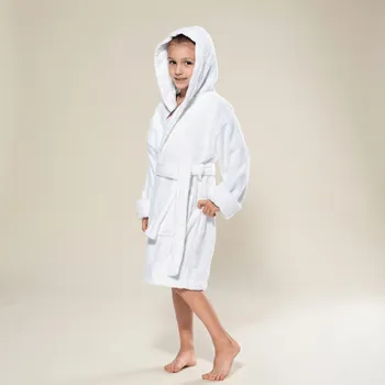 Dámský župan KIRPOGLOU Řecko Dětský župan FROTE Bílý s kapucí (400gr) Velikost: 11-14 let
