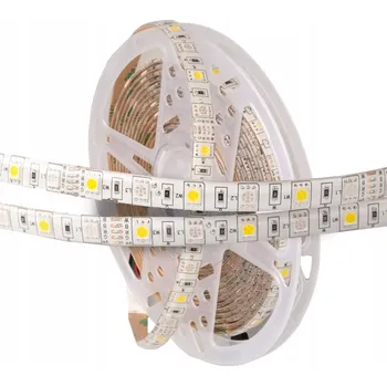 LED páska LED pásek RGB CW rgbcw 5050 5m 12V IP63 72W EL