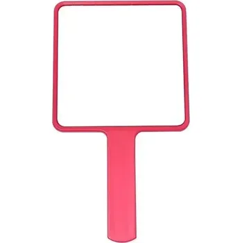 Kosmetické zrcátko Ruční kosmetické zrcátko pro perfektní makeup - Tmavě růžová