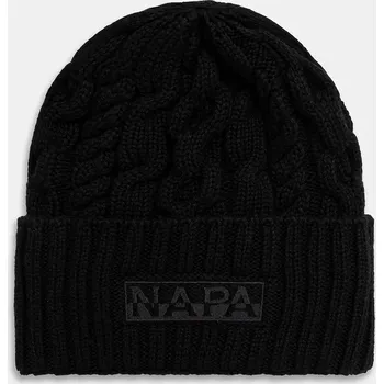 Čepice Čepice s příměsí vlny Napapijri NF-Tires NP0A88YX9411 černá 99X, vel. ONE SIZE