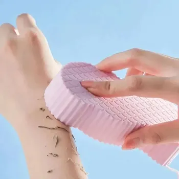 jemná exfoliační houba na tělo | mycí houba, peelingová houba - Růžová
