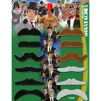 Volný čas Párty kníry mix barev 12 ks