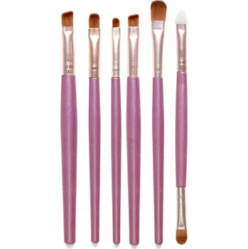 Kosmetický štětec PROFESIONÁLNÍ SADA ŠTĚTCŮ NA OČNÍ STÍNY, ROZMAZÁVÁNÍ, KOMPLET 6 Ks