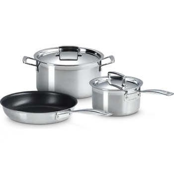 Nádobí Le Creuset, Hrnec, rendlík a pánev, třívrstvé, z nerezové oceli, 3 díl. - Formadore