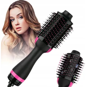 Péče o vlasy VÝKONNÝ KARTÁČOVÝ FÉN 4V1 KULMA NA VLASY ŽEHLIČKA NA VLASY 1200W OTOČNÝ