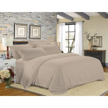 Hotelové povlečení z mikrovlákna JASMINE PURE béžové - proužek 1 cm Rozměr povlečení: 70 x 90 cm | 140 x 200 cm