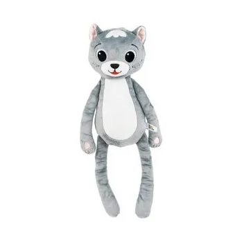 plyšák Kotek Tulimy szary 54cm