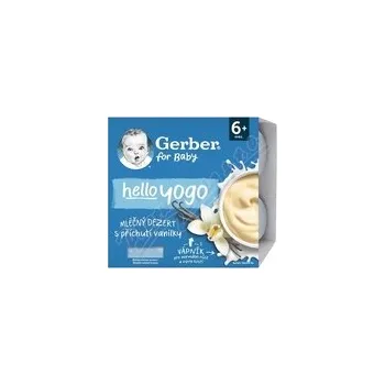 Gerber Hello yogo ml.dezert vanilkový 4x100g 6m+