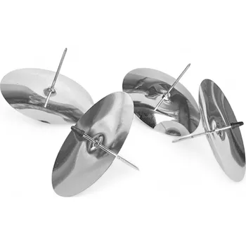 Vánoční dekorace FLOWERIO Bodce - zapichovací podstavce na svíčky 8cm 4ks - stříbrné